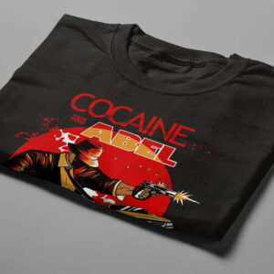 Cocaine And Abel Men's Tshirt Terrorist Fusion Tee - black - folded short