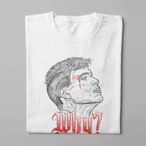 Peaky Blinders Munky Design Graphic Men's Tee - white - folded long