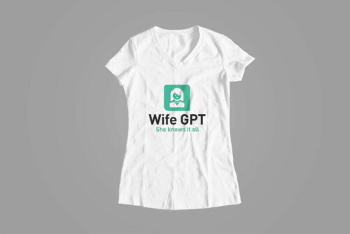 ChatGPT Wife Version Gamma-Ray Funny Ladies' Tee - white