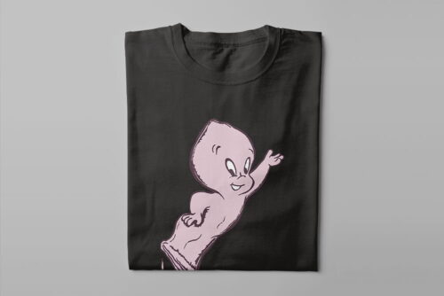 Casper The Friendly Condom Kitchen Dutch Parody Men's Tee - black - folded long