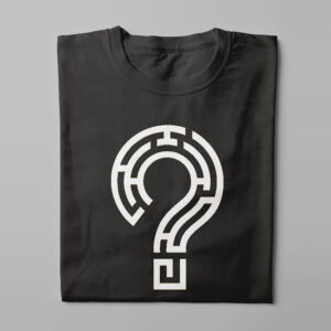 Mystery T-shirt Tshirt Terrorist - a cool, funny, mystery graphic tee - men's black - folded long