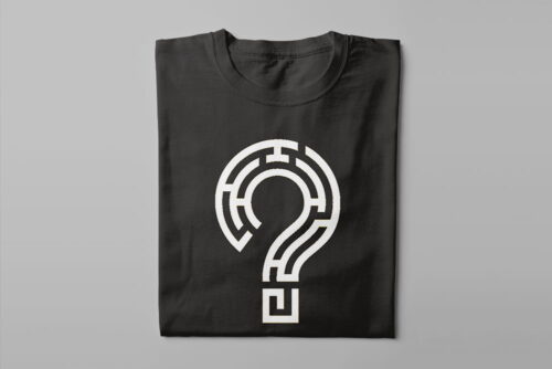 Mystery T-shirt Tshirt Terrorist - a cool, funny, mystery graphic tee - men's black - folded long