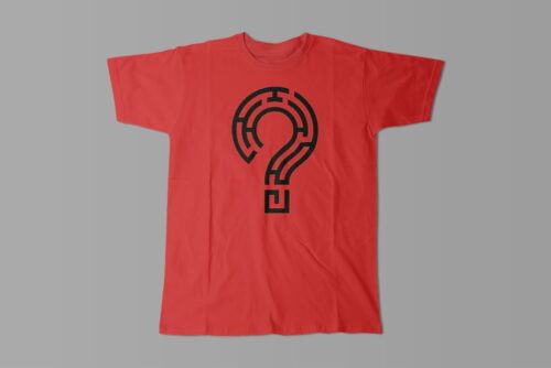 Mystery T-shirt Tshirt Terrorist - a cool, funny, mystery graphic tee - men's red