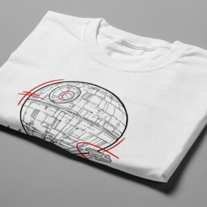 Rebel Alliance Star Wars Parody Munky Design Graphic Men's Tee - white - folded short