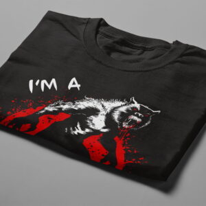 Werewolf Horror - Halloween Fan Art Luke Molver Men's T-shirt - black - folded short