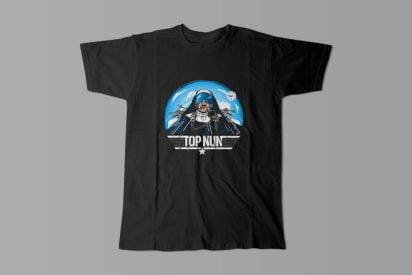 Top Gun Parody Gamma-Ray Graphic Design Men's Tee - black