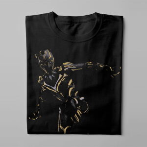 Black Panther Shuri Piercing Blue Men's Graphic T-shirt - black - folded long