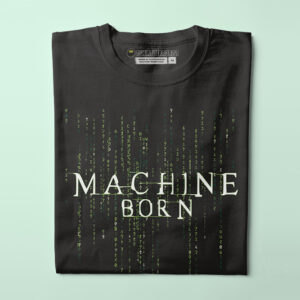 Machine Born The Matrix Movie Parody Tshirt Terrorist Men's T-shirt - black - folded straight