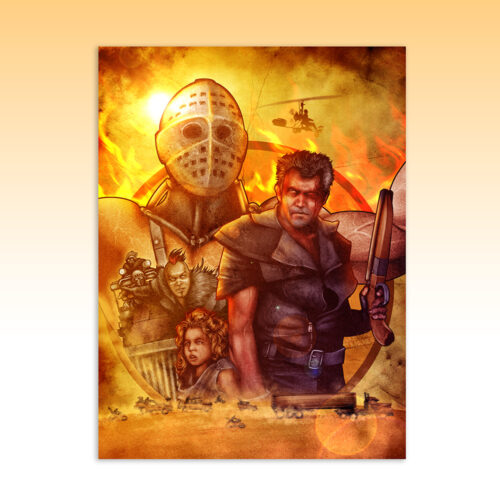 Mad Max Road Warrior Luke Molver Movie Poster Wall Art - no border - straight