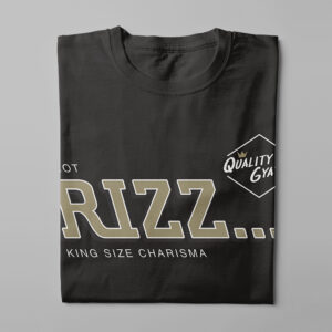 I Got Rizz Rizzla Stoner Parody Laugh it Off Men's T-shirt - black - folded straight