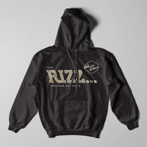 I Got Rizz Rizzla Stoner Parody Laugh it Off Hoodie - black