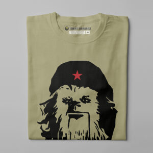 Chewbacca Star Wars Parody Men's Tshirt Terrorist Tee - sage - folded straight