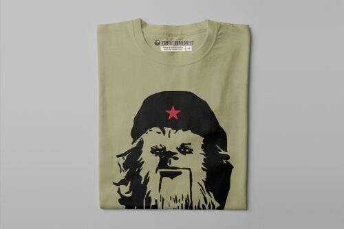 Chewbacca Star Wars Parody Men's Tshirt Terrorist Tee - sage - folded straight