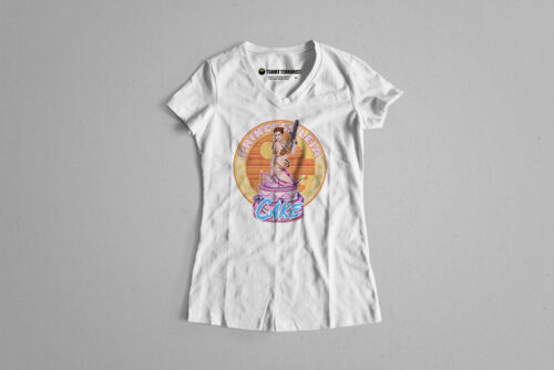 Princess Leia Star Wars Parody Tshirt Terrorist Fusion Ladies' Tee - white