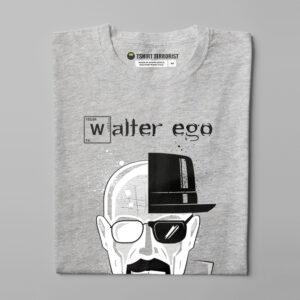 Walter White Breaking Bad Series Gamma-Ray Graphic Men's Tee - grey melange - folded straight