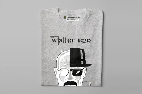 Walter White Breaking Bad Series Gamma-Ray Graphic Men's Tee - grey melange - folded straight