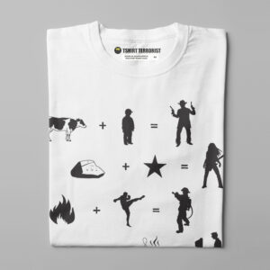 Who Needs Words Pictographic Gamma-Ray Graphic Men's Tee - white - folded straight